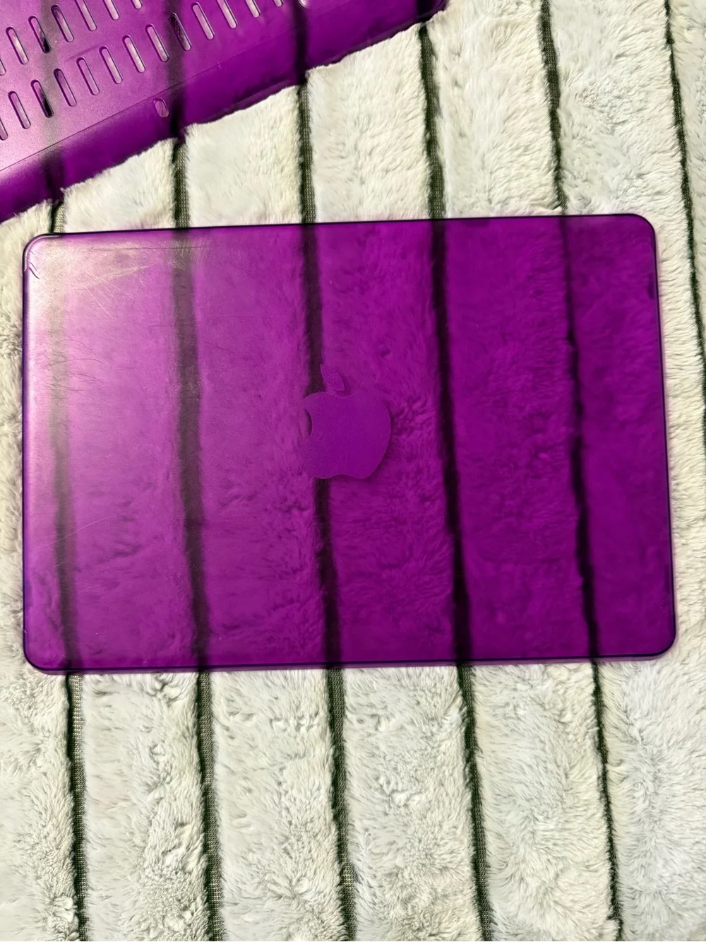 Apple Purple Transparent Hard Shell Case for Chromebook